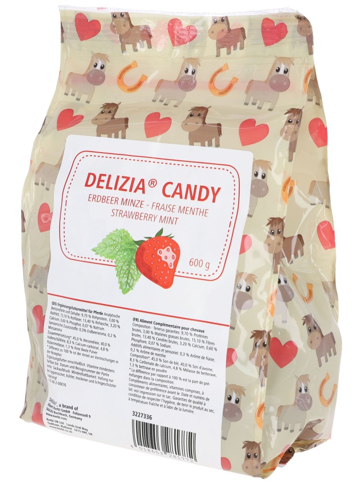 Zirgu kārums Candy ābols/kanēlis 600g Delizia