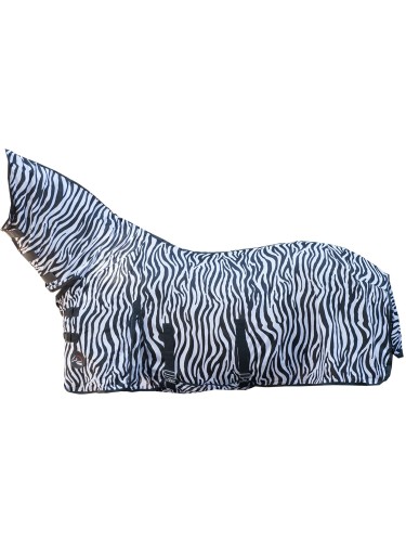 Pretkukaiņu zirgu sega ar kakla daļu Zebra HKM