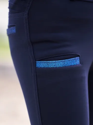 Jāšanas legingi Comfi Sparks Winter Kids imperial Riding