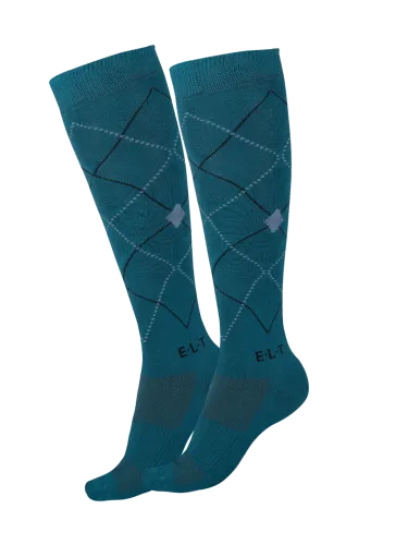 Pusgarās zeķes jātniekiem Argyle E·L·T