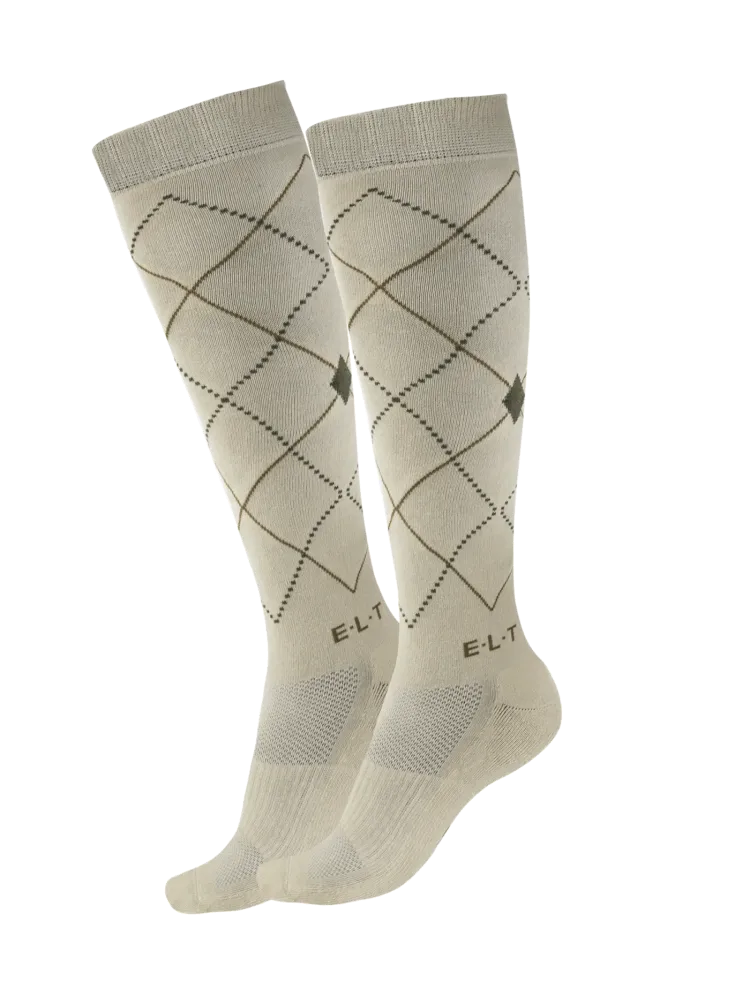 Pusgarās zeķes jātniekiem Argyle E·L·T