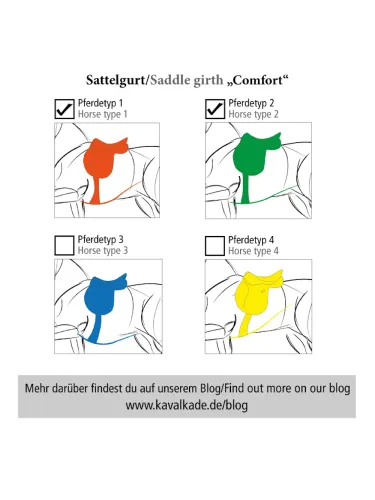 Seglu josta Soft Leather Comfort Kavalkade