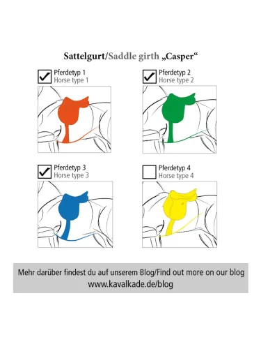 Seglu josta Soft Leather Casper Elastic Kavalkade