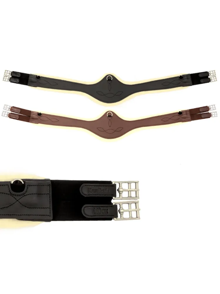 Seglu josta ar kažokādu Oiled Leather Casper Elastic Kavalkade