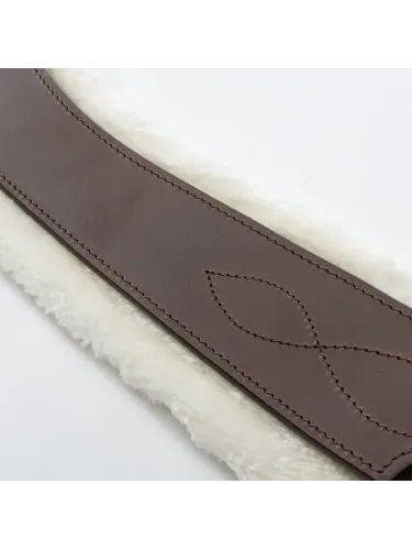 Seglu josta ar kažokādu Oiled Leather Casper Elastic Kavalkade