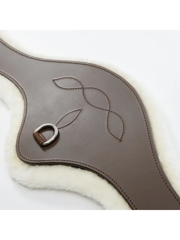 Seglu josta ar kažokādu Oiled Leather Casper Elastic Kavalkade