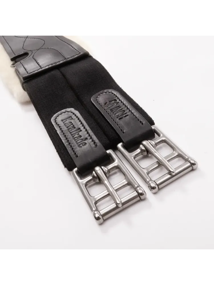 Seglu josta ar kažokādu Oiled Leather Casper Elastic Kavalkade