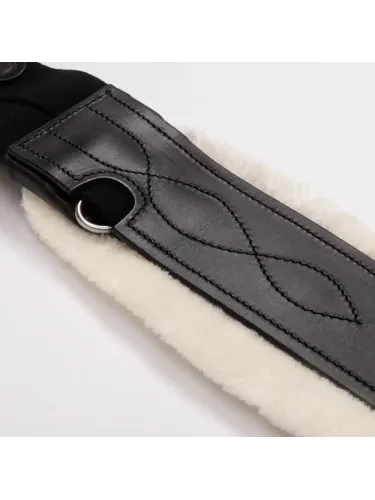 Seglu josta ar kažokādu Oiled Leather Casper Elastic Kavalkade