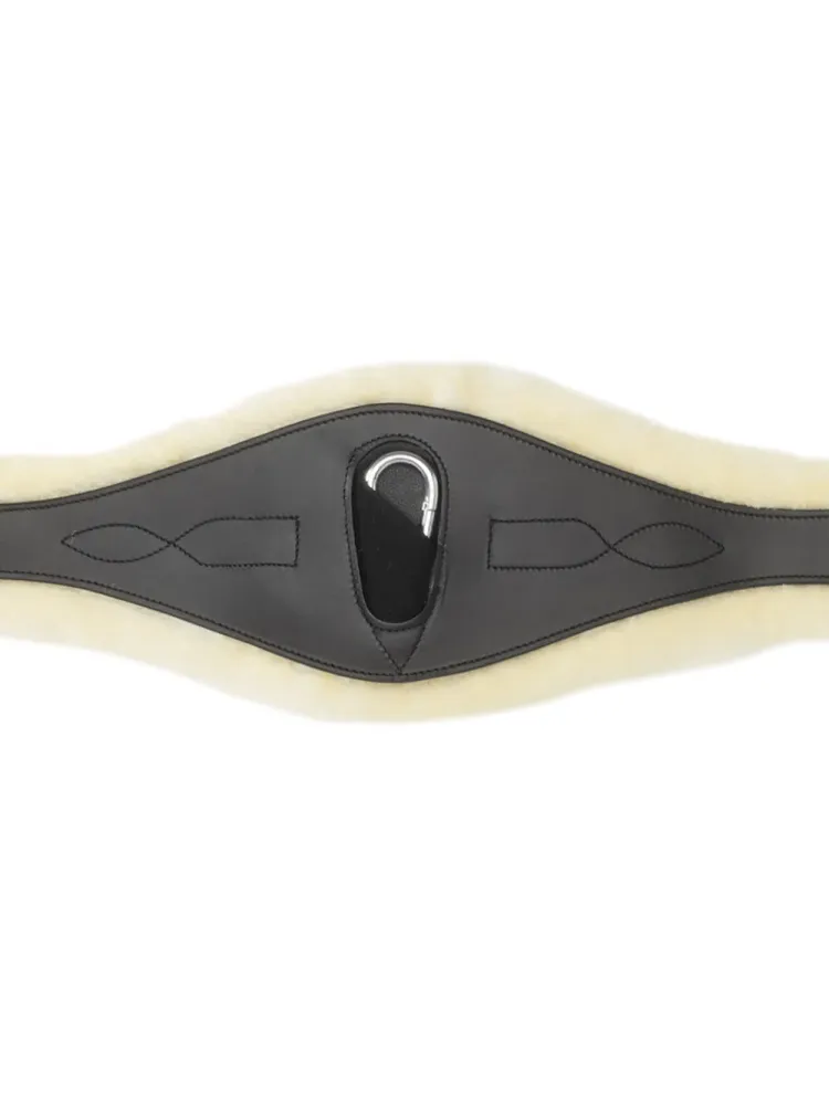 Seglu josta ar mākslīgo kažokādu Oiled Leather Comfort Elastic Kavalka