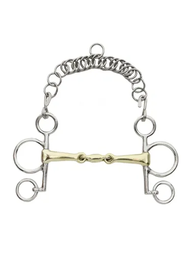 Trīsdaļīga trenze pelham 16mm Kavalkade