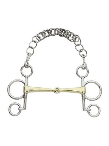 Divdaļīga pelham trenze 16mm Kavalkade