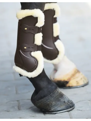 Kāju aizsargi zirgiem Compete Faux Fur Kavalkade