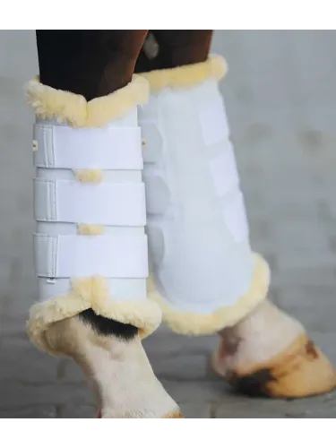 Treniņu kāju aizsargi zirgiem Show Faux Fur Kavalkade