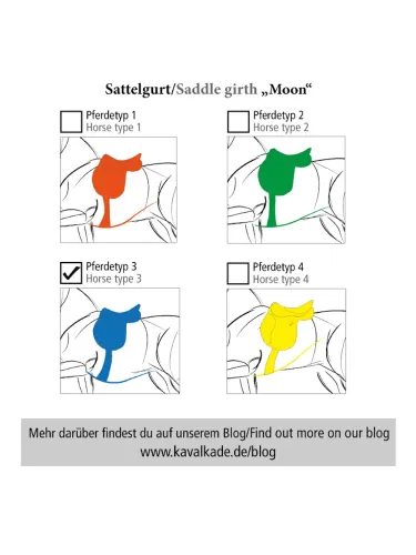 Seglu josta Moon Lambskin Kavalkade