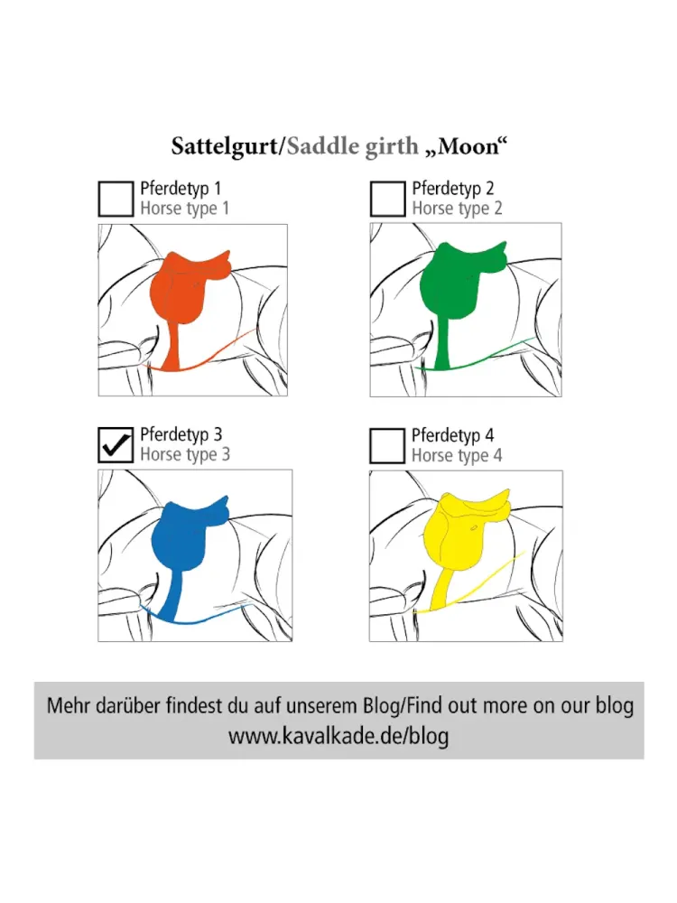 Seglu josta Moon Lambskin Kavalkade