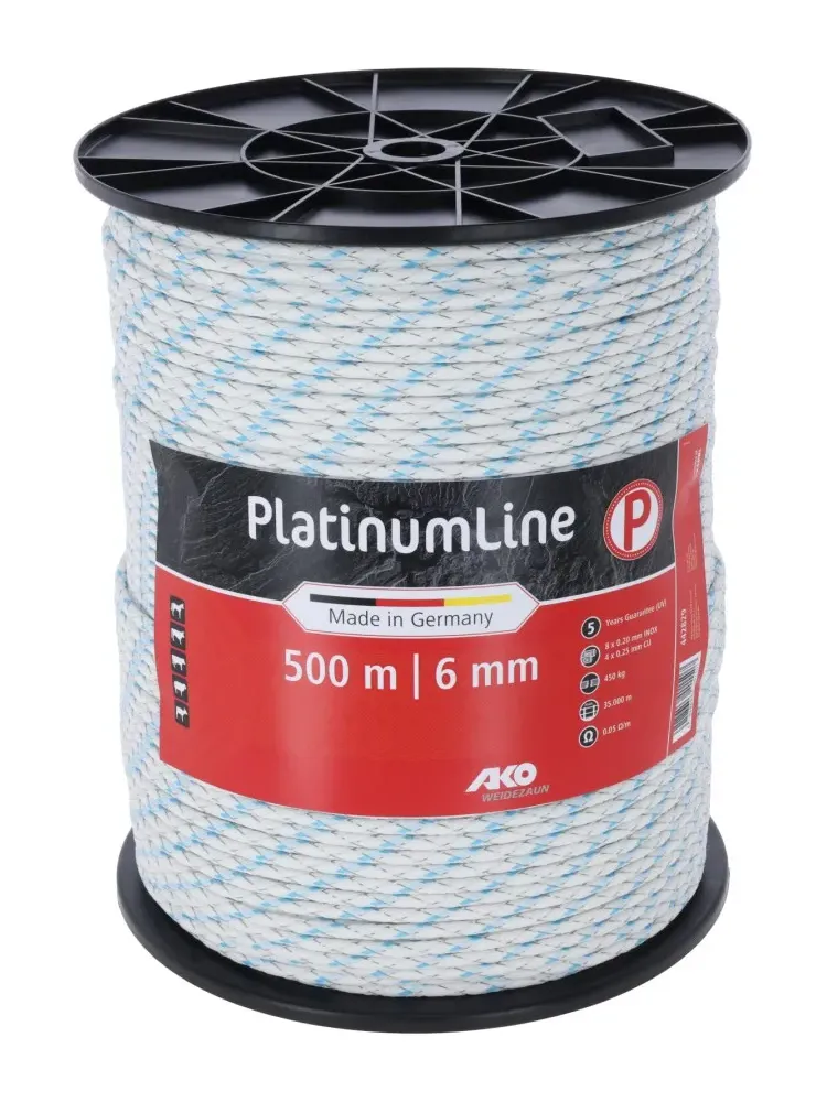 Elektrikarjuse taraköis AKO PlatinumLine köis 6mm/500m